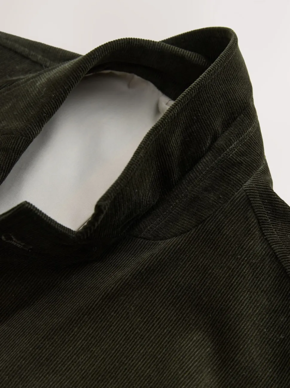 Green Relaxed Fit Corduroy Suit Jacket