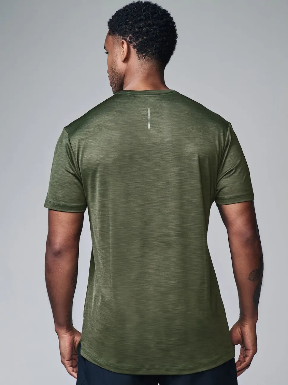 Green Short Sleeve Tee Active Gym Training Top