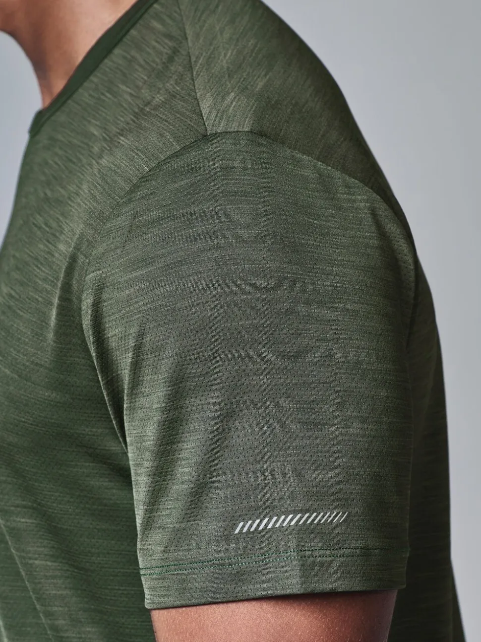 Green Short Sleeve Tee Active Gym Training Top