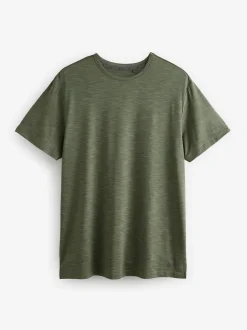 Green Short Sleeve Tee Active Gym Training Top