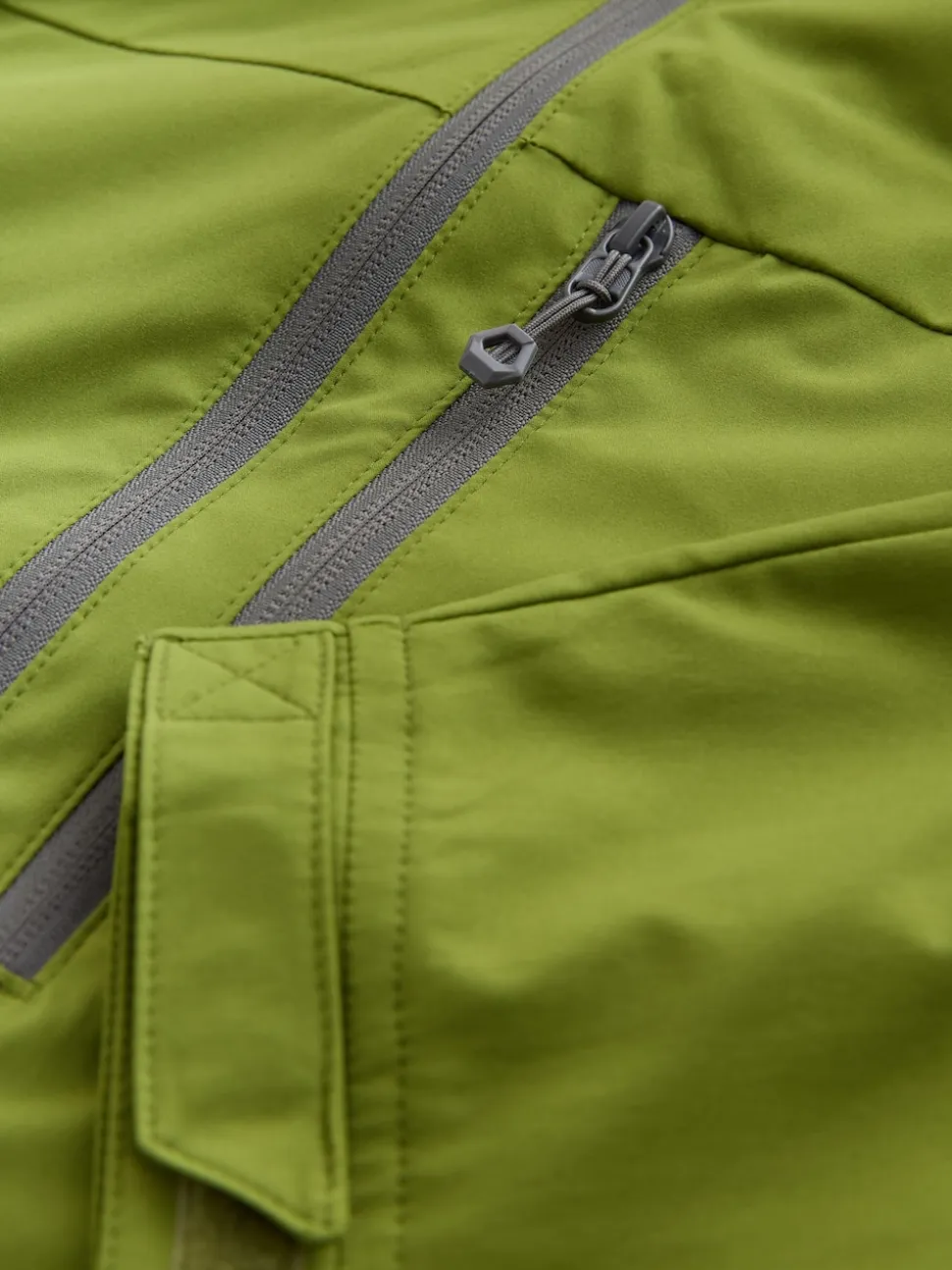 Green Shower Resistant Anorak Jacket
