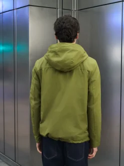 Green Shower Resistant Anorak Jacket