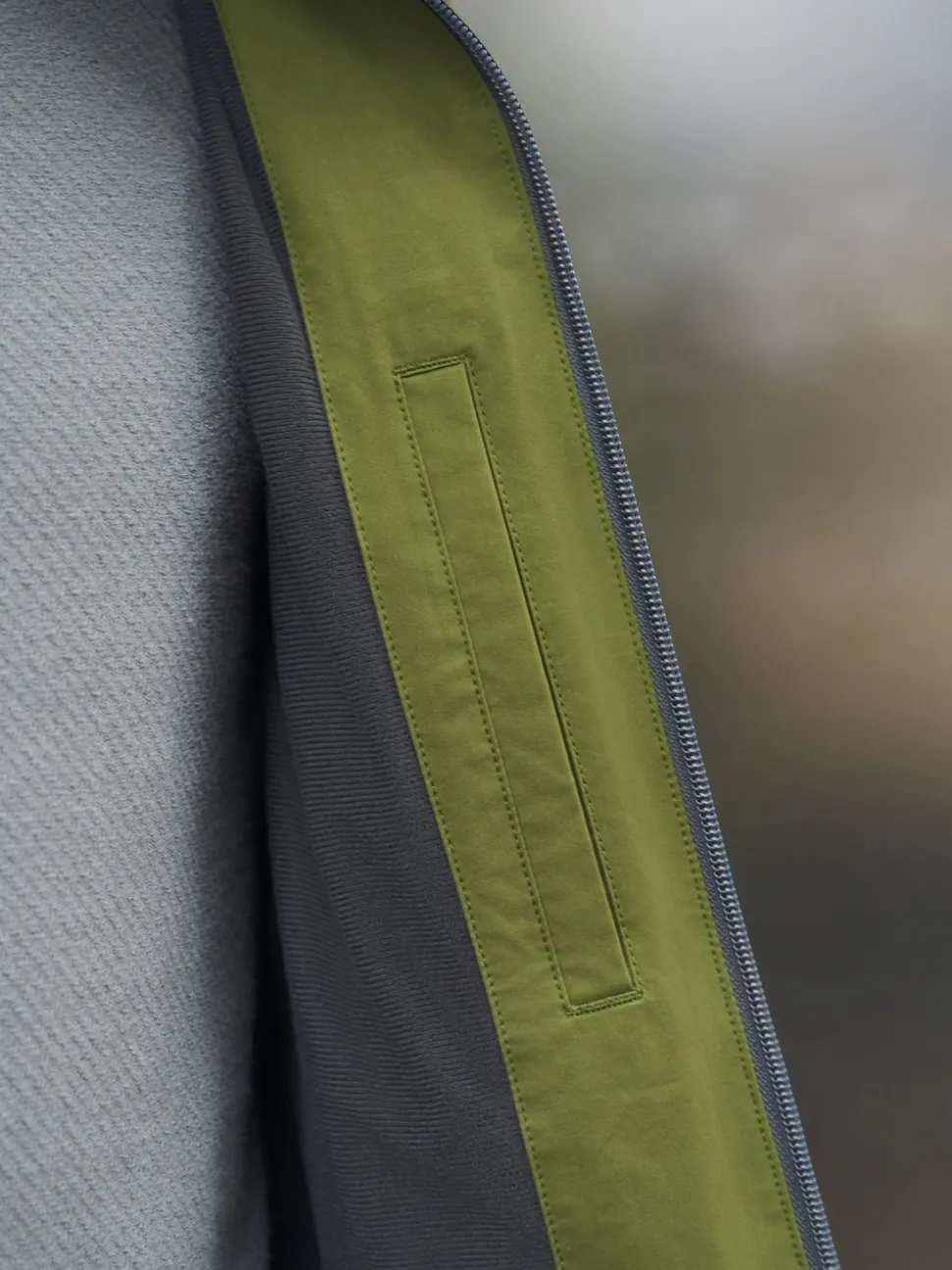 Green Shower Resistant Anorak Jacket