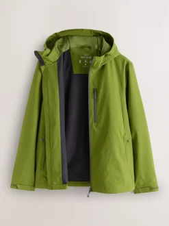 Green Shower Resistant Anorak Jacket