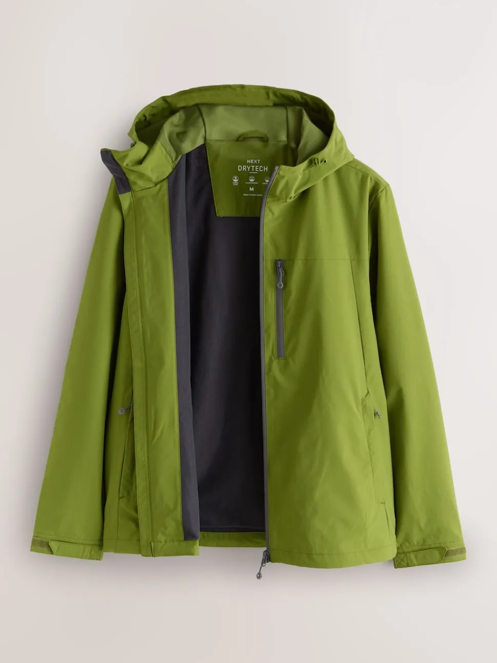Green Shower Resistant Anorak Jacket