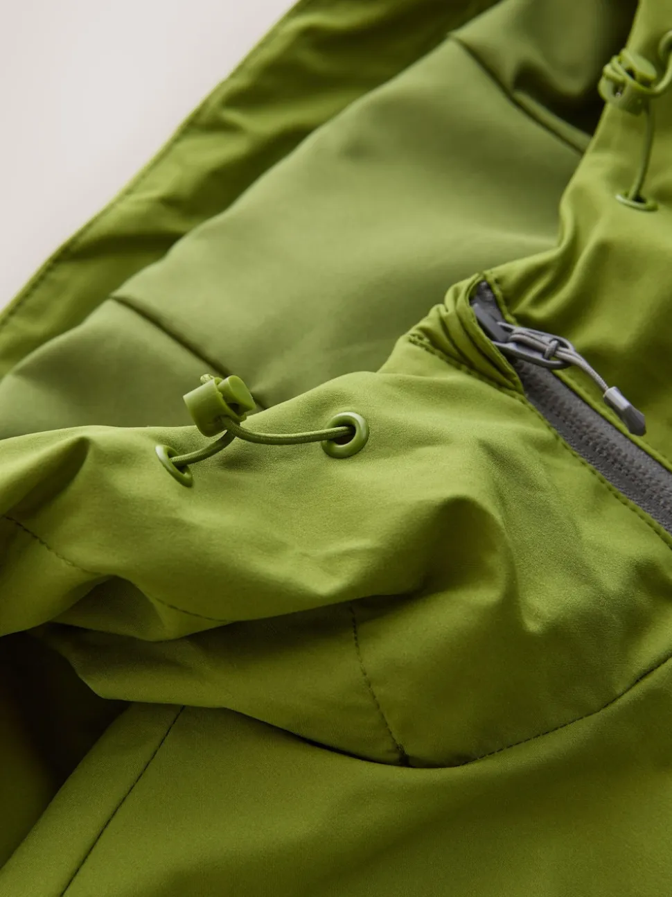 Green Shower Resistant Anorak Jacket