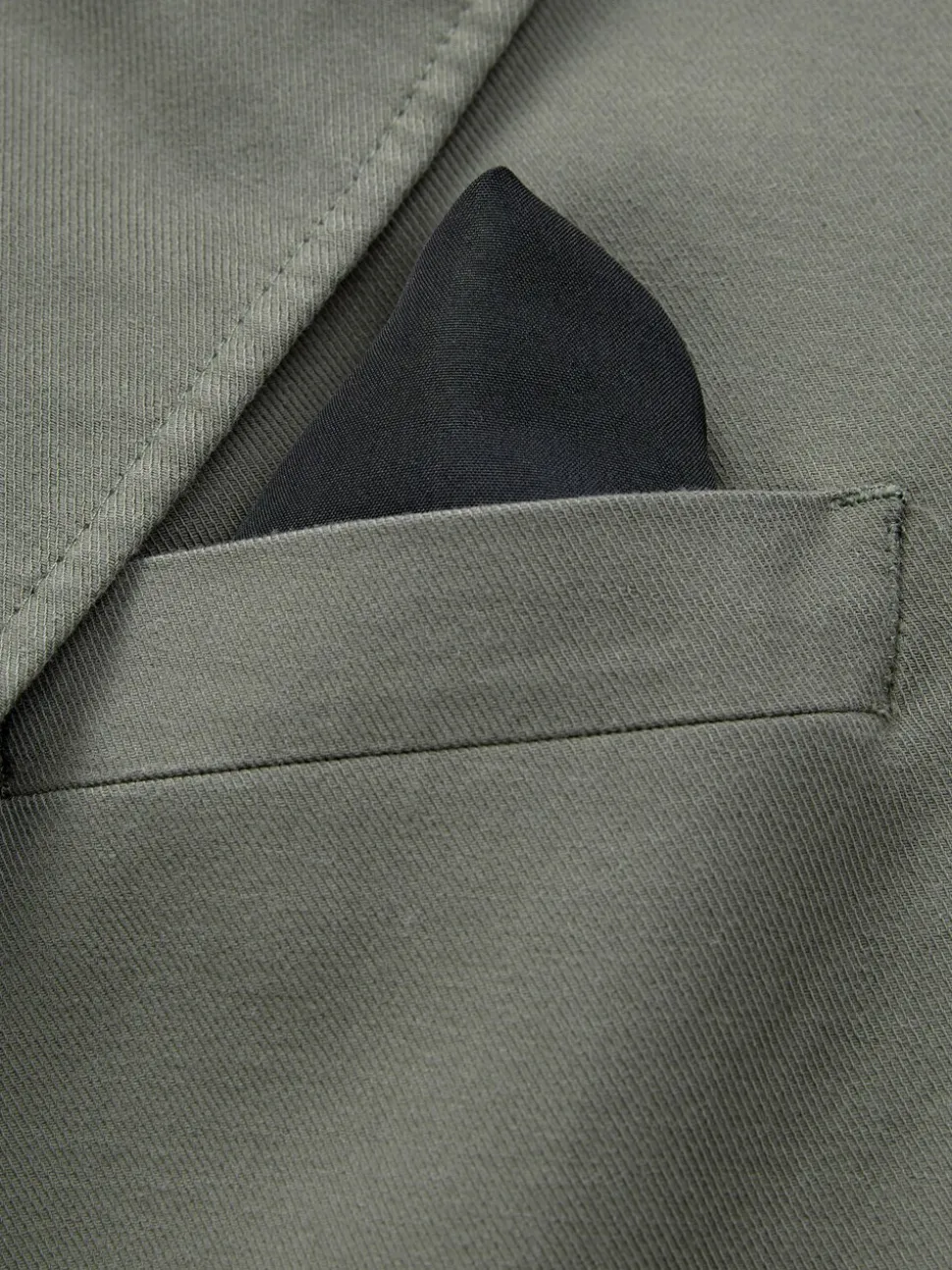 Green Slim Fit Cotton TENCEL™ Suit Jacket