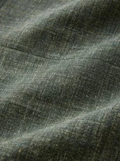 Green Slim Fit Nova Fides Italian Linen Blend Fabric Suit Jacket