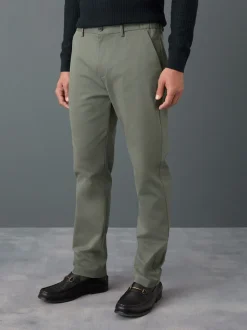 Green Slim Fit N.Premium Smart Cotton TENCEL™ Lyocell Blend Chinos With Comfort Waistband