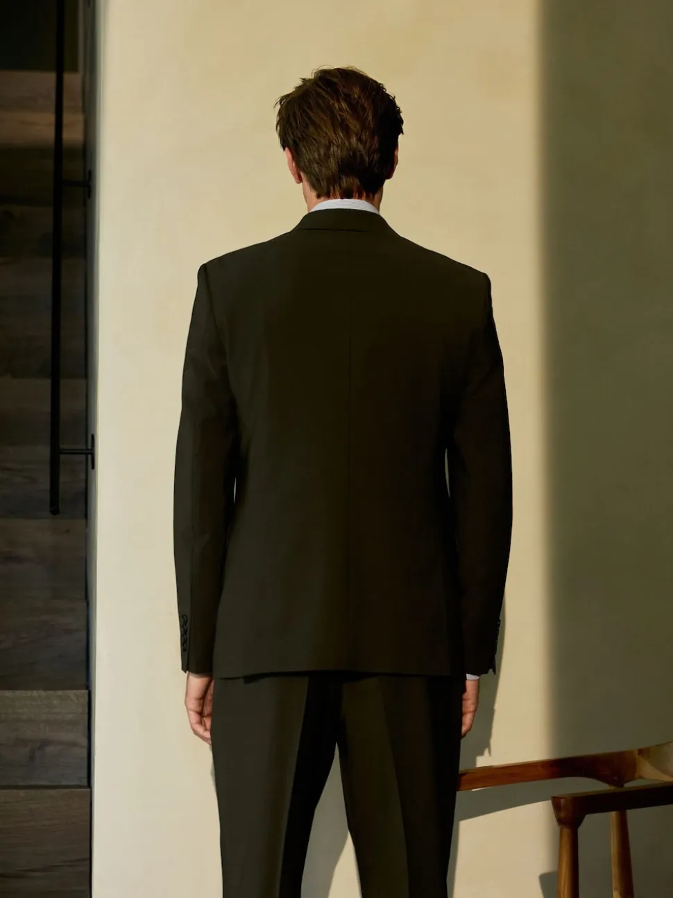 Green Slim Fit Slim Fit Motion Flex Wool Blend Suit Jacket