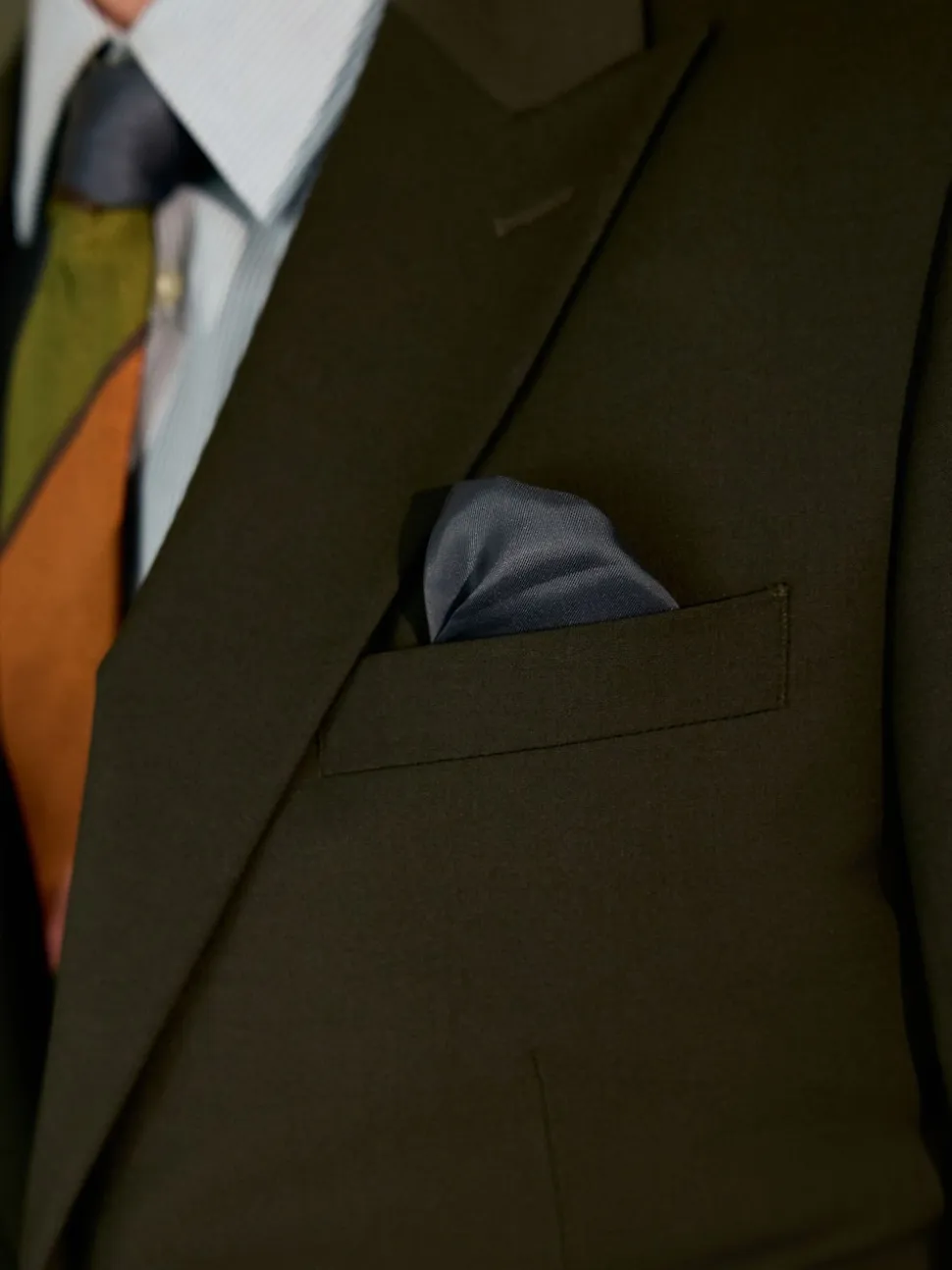 Green Slim Fit Slim Fit Motion Flex Wool Blend Suit Jacket