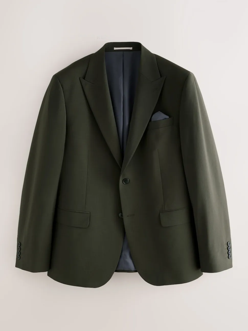 Green Slim Fit Slim Fit Motion Flex Wool Blend Suit Jacket