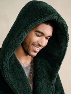 Green Snoopy Borg Dressing Gown