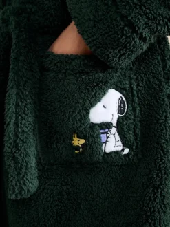 Green Snoopy Borg Dressing Gown