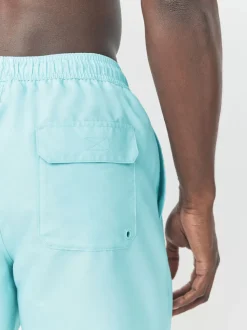 Green Snoopy License Printed Swim Shorts