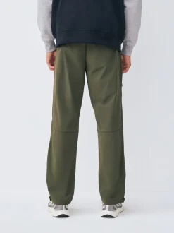 Green Straight Fit Cargo Trousers