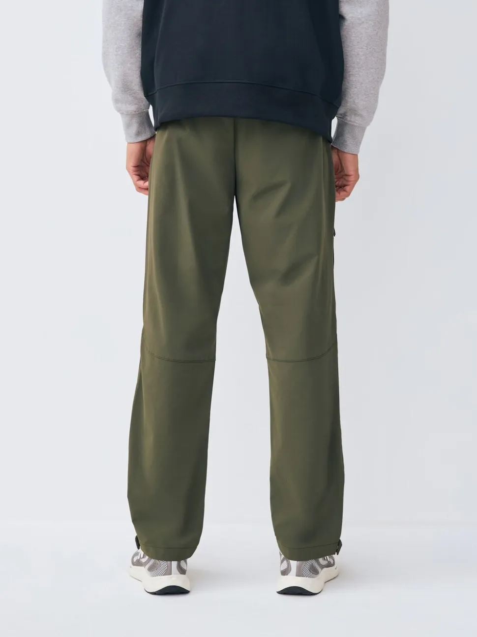 Green Straight Fit Cargo Trousers