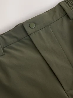 Green Straight Fit Cargo Trousers