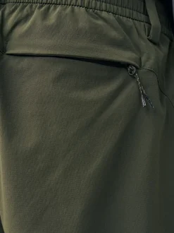 Green Straight Fit Cargo Trousers