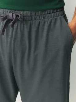 Green Stripe Short Sleeve Jersey Pyjamas Set