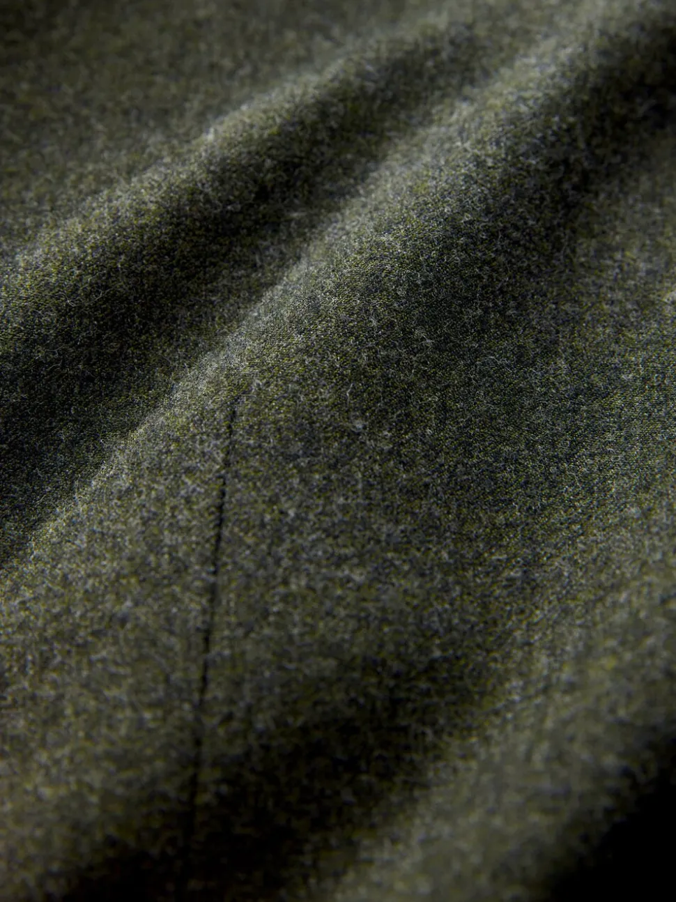 Green Tailored Fit Merino Wool Blend Suit Jacket