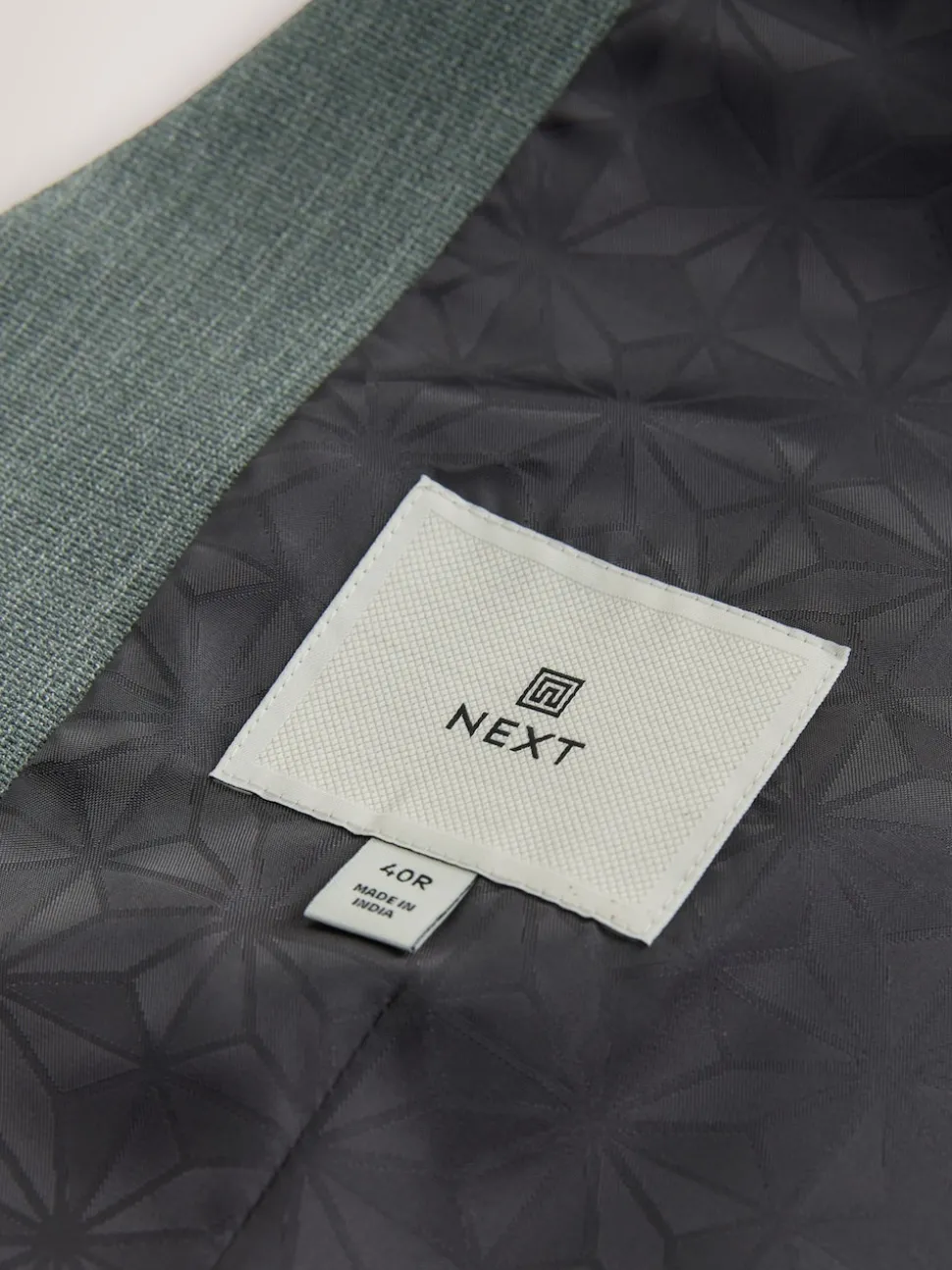 Green Textured Suit Waistcoat