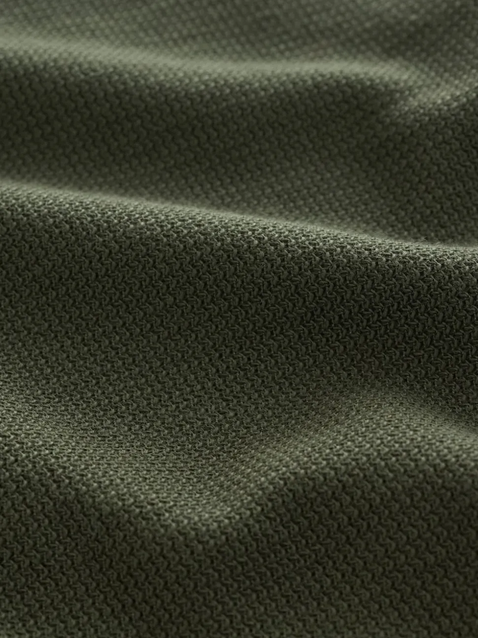 Green Textured Zip Through Shacket