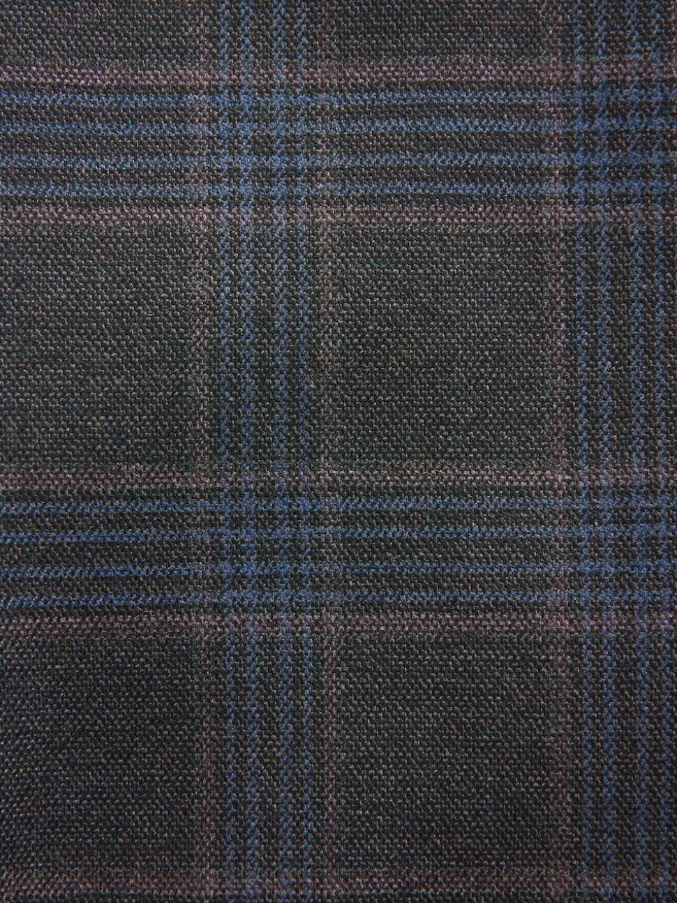 Green Trimmed Check Suit Waistcoat