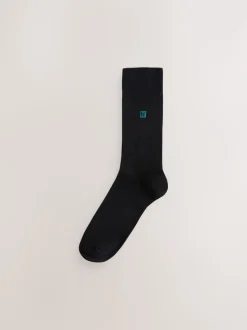 Green/Blue/Red Logo 5 Pack Embroidered Lasting Fresh Socks