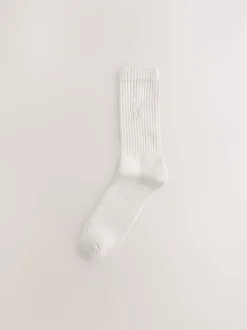 Green/Neutral Stag Embroidered Heavyweight Socks 10 Pack