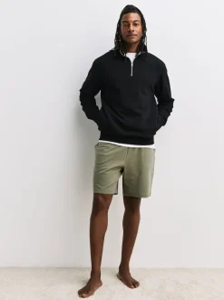 Green/Purple Loopback Soft Touch 2 Pack Jogger Shorts