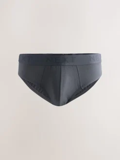 Grey 5 Pack Cotton Rich Briefs