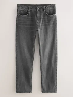 Grey - ThermoGen Straight Fit Motionflex Jeans