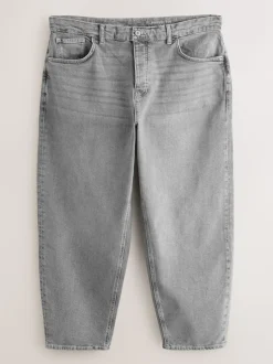 Grey Barrel Fit Vintage Wash Denim Jeans