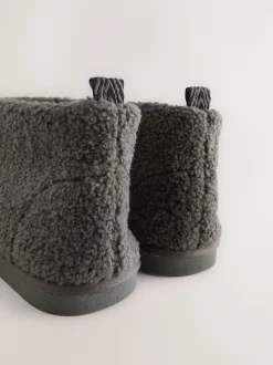 Grey Borg Boot Slippers