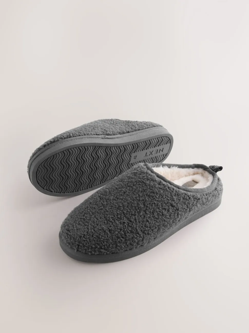Grey Borg Mule Slippers
