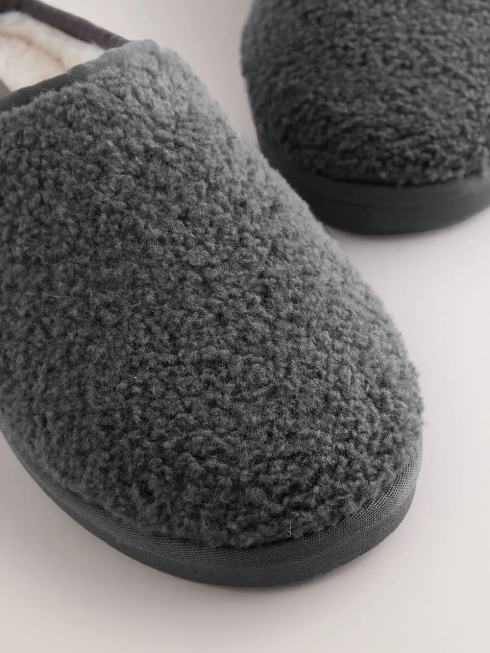 Grey Borg Mule Slippers
