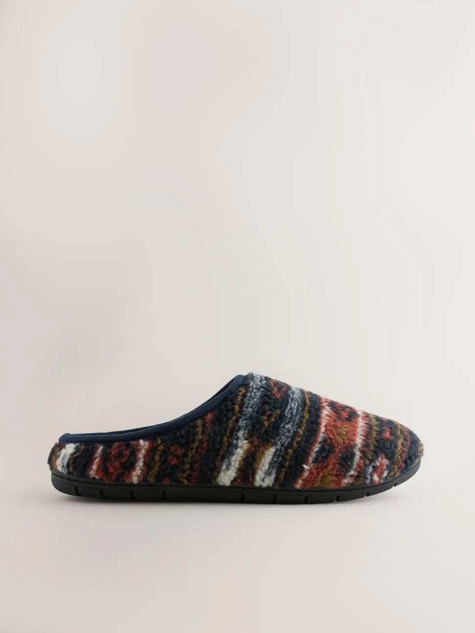 Grey Borg Patterned Slippers
