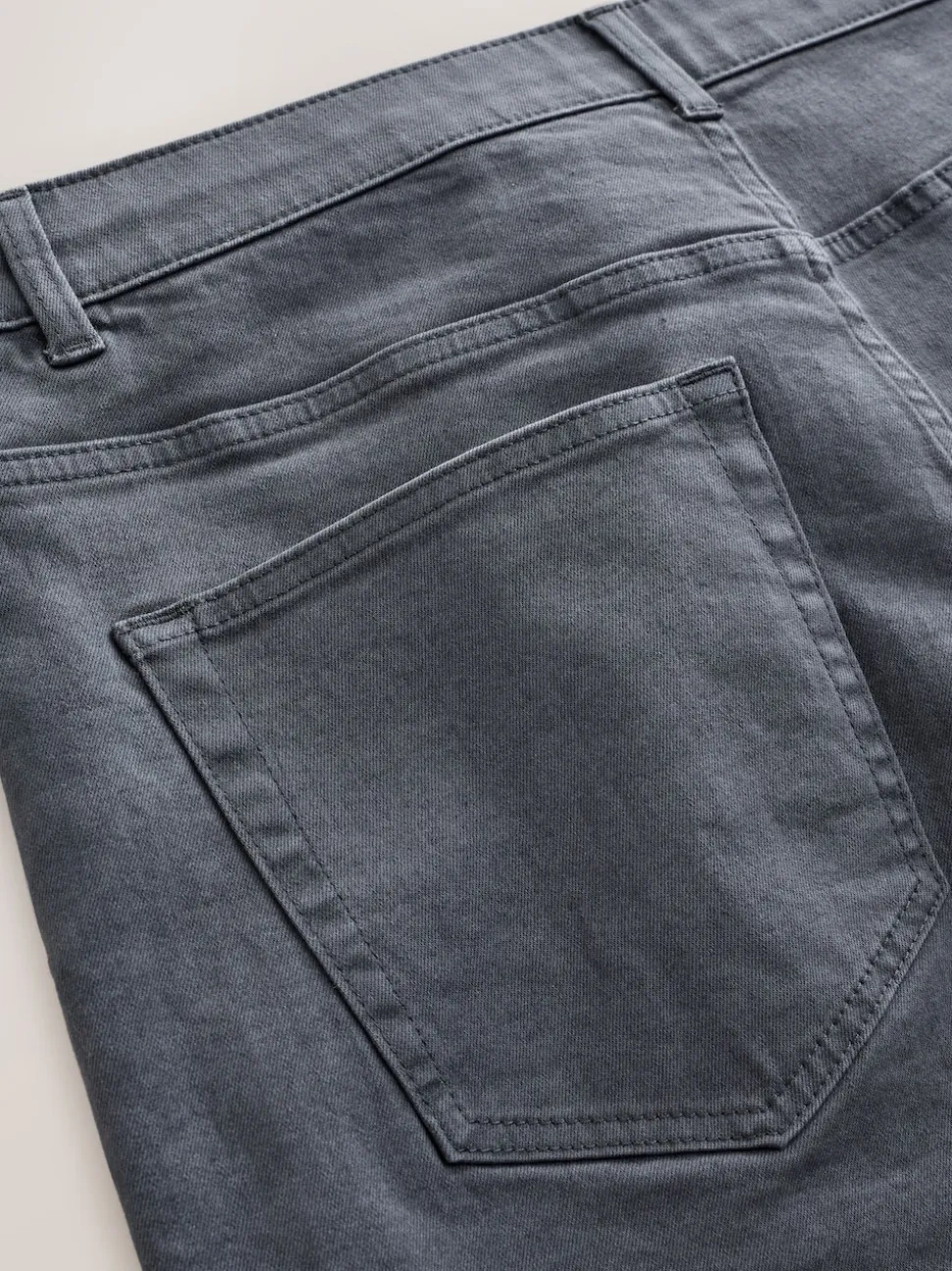 Grey Charcoal Regular Tapered Fit Classic Stretch Jeans