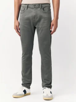 Grey Charcoal Skinny Fit Comfort Stretch Jeans