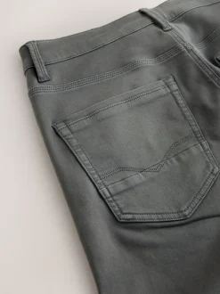 Grey Charcoal Skinny Fit Comfort Stretch Jeans