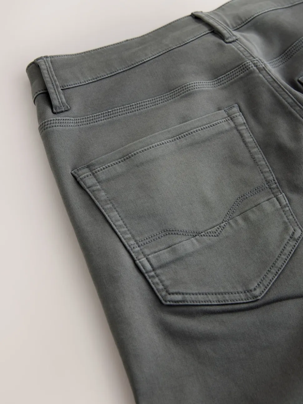 Grey Charcoal Skinny Fit Comfort Stretch Jeans