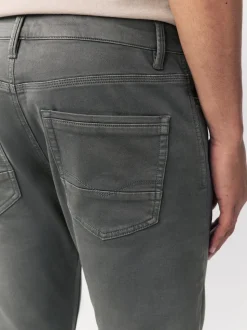 Grey Charcoal Skinny Fit Comfort Stretch Jeans