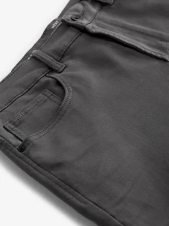 Grey Charcoal Slim Fit Comfort Stretch Jeans