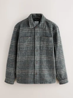 Grey Check Shacket
