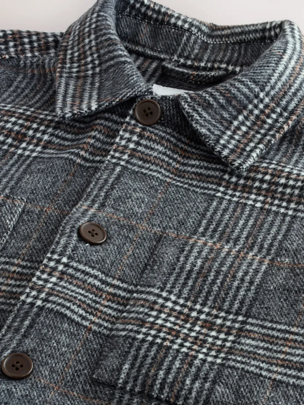 Grey Check Shacket