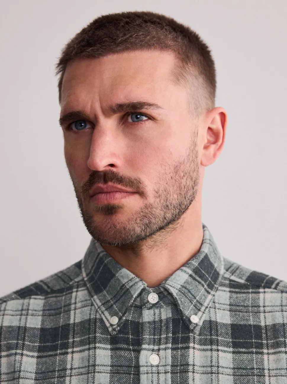 Grey Check Signature Long Sleeve Check Shirt