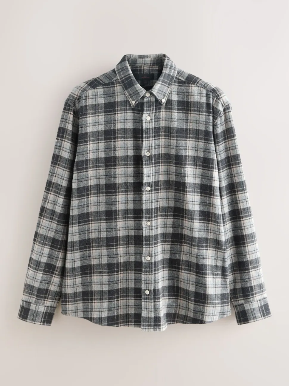 Grey Check Signature Long Sleeve Check Shirt