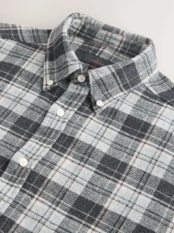 Grey Check Signature Long Sleeve Check Shirt
