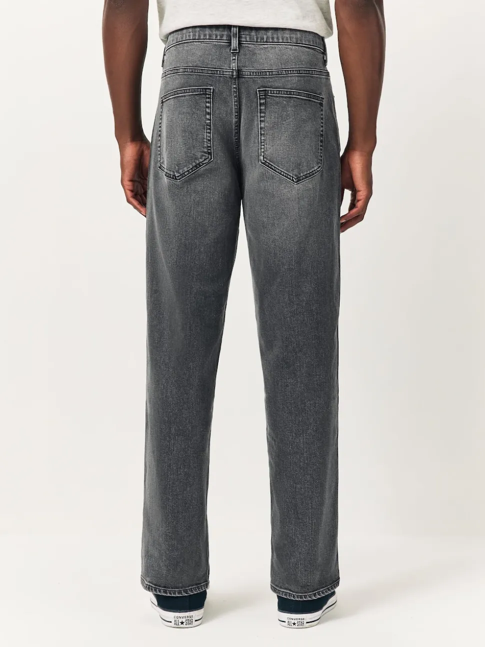 Grey Classic Stretch Relaxed Fit Jeans